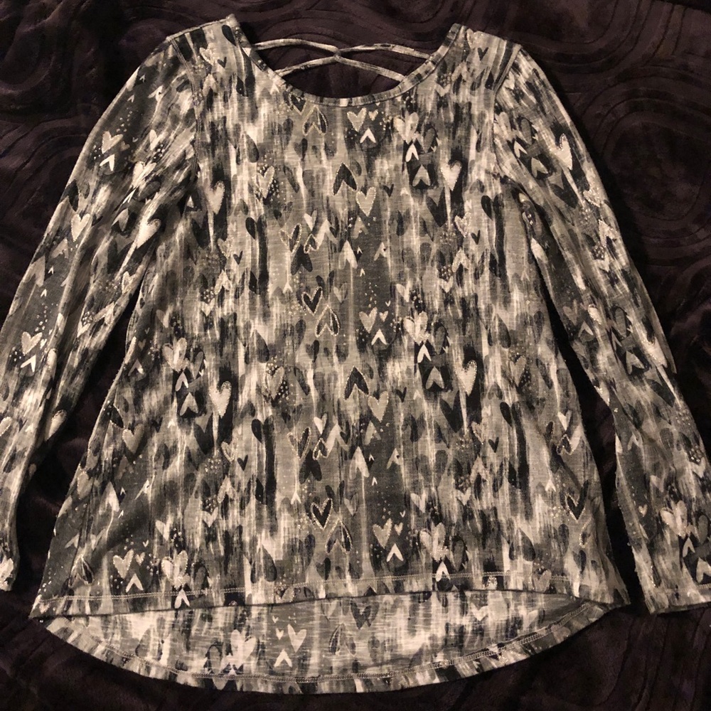 Hearts Top- just a touch of bling!